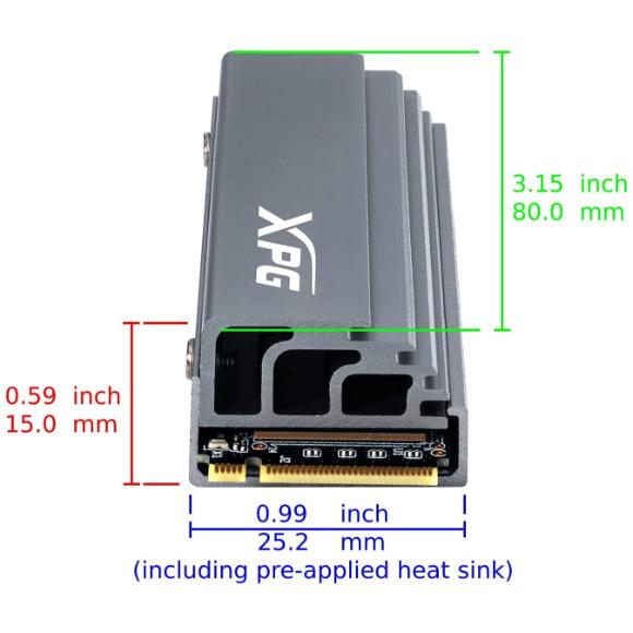 XPG GAMMIX S70 1TB M.2 NVMe Internal SSD - PakByte Computers 