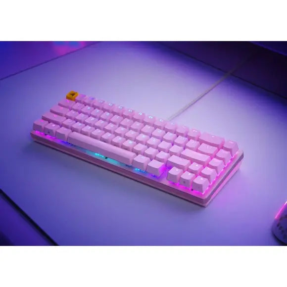 Glorious GMMK2 Modular Mechanical Keyboard | Pre-Built Edition | Compact 65% | Pink USA TKL | GLO-GMMK2-65-FOX-P - PakByte Computers 