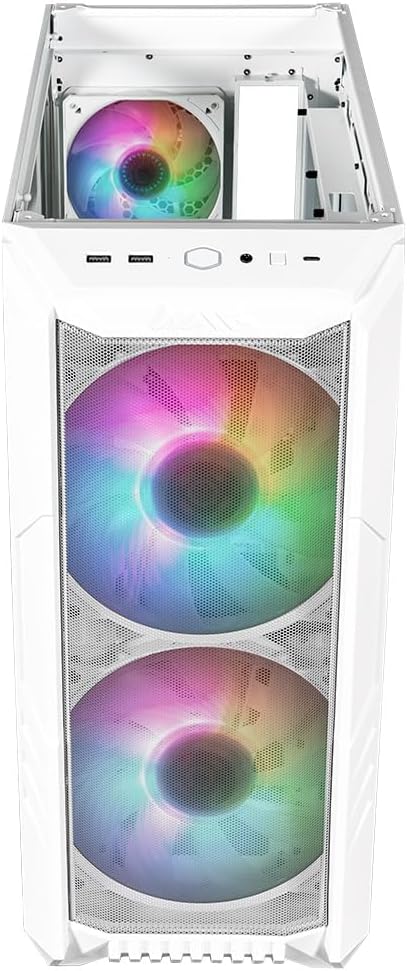 Cooler Master HAF 500 High Airflow ATX Mid-Tower (H500-KGNN-S00 | White - PakByte Computers 