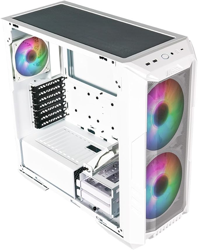 Cooler Master HAF 500 High Airflow ATX Mid-Tower (H500-KGNN-S00 | White - PakByte Computers 