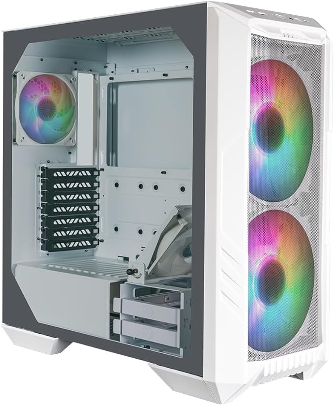 Cooler Master HAF 500 High Airflow ATX Mid-Tower (H500-KGNN-S00 | White - PakByte Computers 