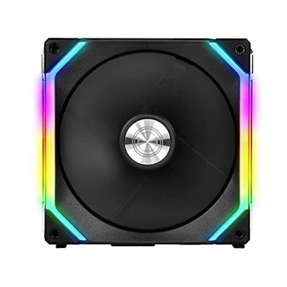 Lian Li UNI Fan SL140 RGB x1 140mm Revolutionized Daisy-Chain ARGB Fan - Black - PakByte Computers 