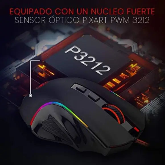 Redragon Griffin M607 Wired USB Gaming Mouse - PakByte Computers 