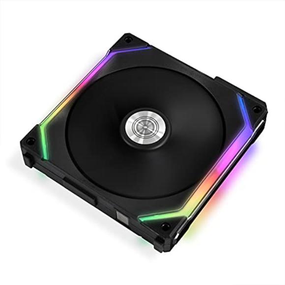 Lian Li UNI Fan SL140 RGB x1 140mm Revolutionized Daisy-Chain ARGB Fan - Black - PakByte Computers 