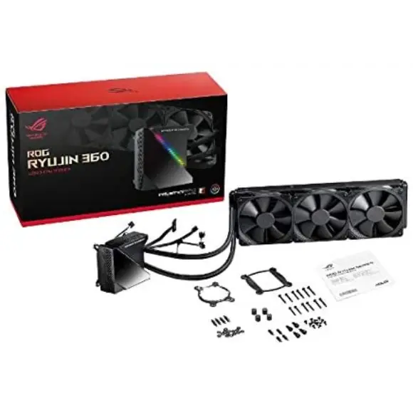 ASUS Rog Ryujin 360 RGB AIO Liquid CPU Cooler 360mm Radiator - PakByte Computers 