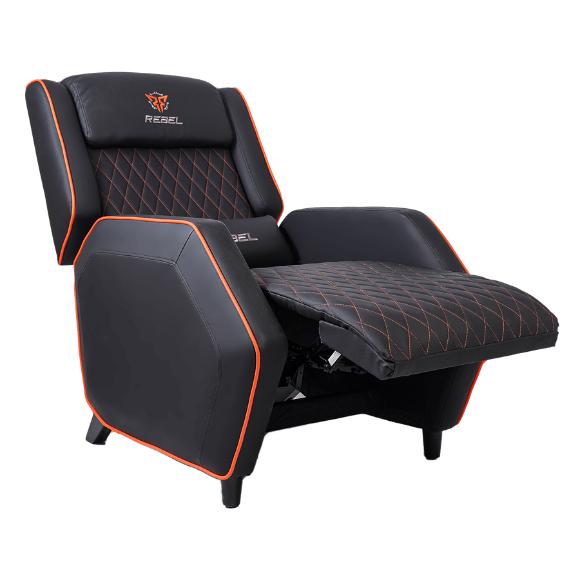 Rebel Wraith Gaming Sofa - Black/Orange - PakByte Computers 