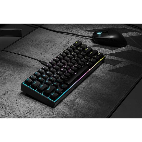 Corsair K65 RGB MINI Mechanical Gaming Keyboard Black - PakByte Computers 