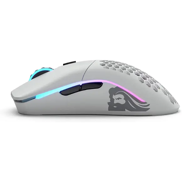 Glorious Model O- Minus Gaming Wireless Mouse -65g lightweight Honeycomb - (Matte White) - PakByte Computers 