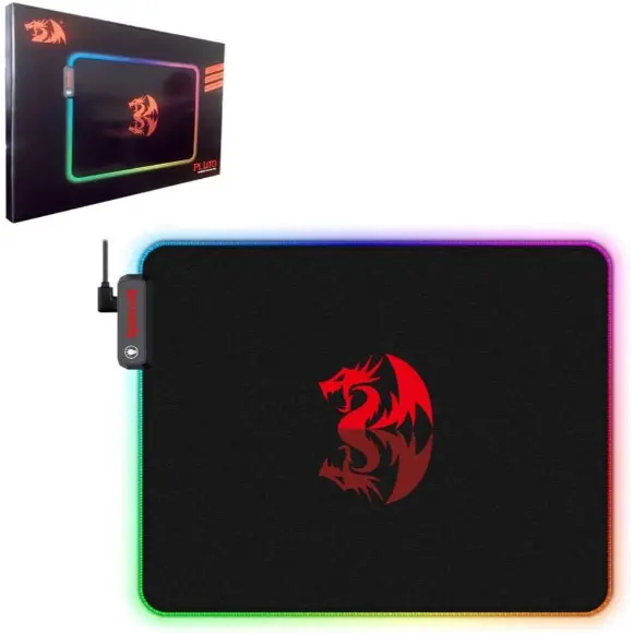 REDRAGON Pluto P026 RGB Gaming Mouse Pad - PakByte Computers 