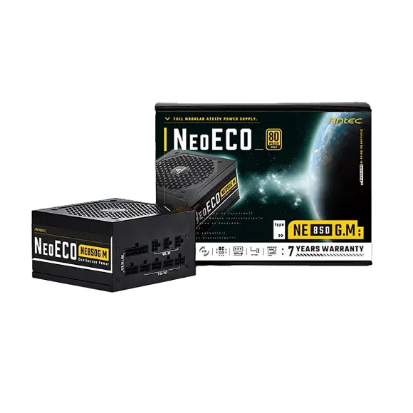 Antec NeoEco850M 850W 80 Plus Gold Full Modular Power Supply NE780G M - PakByte Computers 