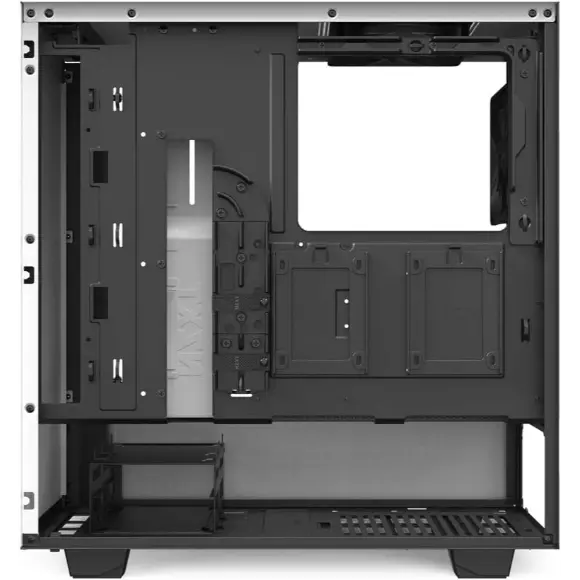 NZXT H510 Compact Mid-Tower Case with Tempered Glass - CA-H510B-W1 - Matte White - PakByte Computers 