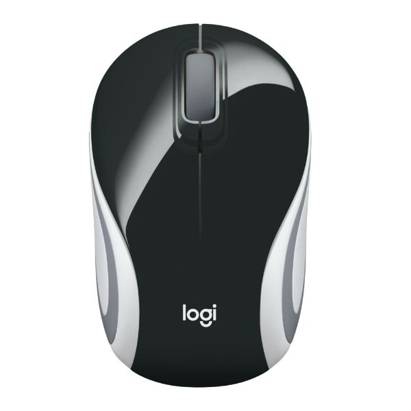 Logitech M187 Ultra Portable Wireless Mouse, 2.4 GHz with USB Receiver, 1000 DPI Optical Tracking - Black - PakByte Computers 