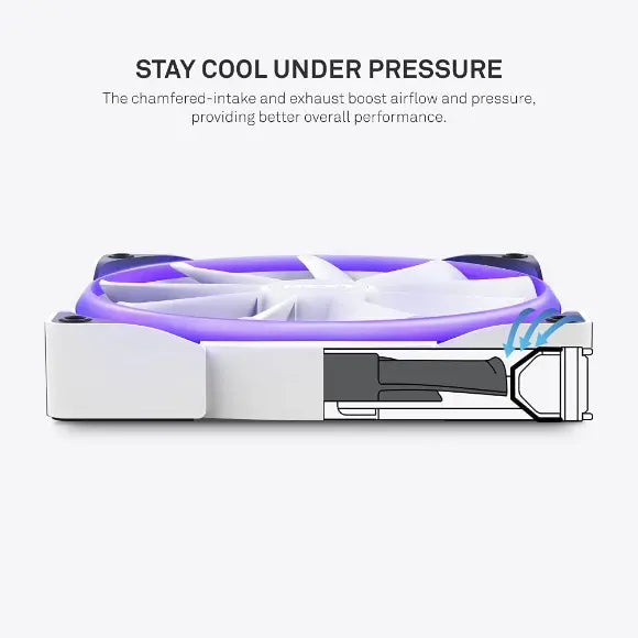 NZXT -Aer RGB 2 120mm Case Fan - White - HF-28120-BW - PakByte Computers 