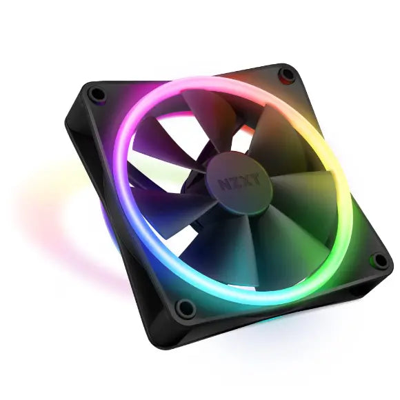 NZXT F120 RGB Duo 120mm Dual-Sided RGB Fan – Black - PakByte Computers 