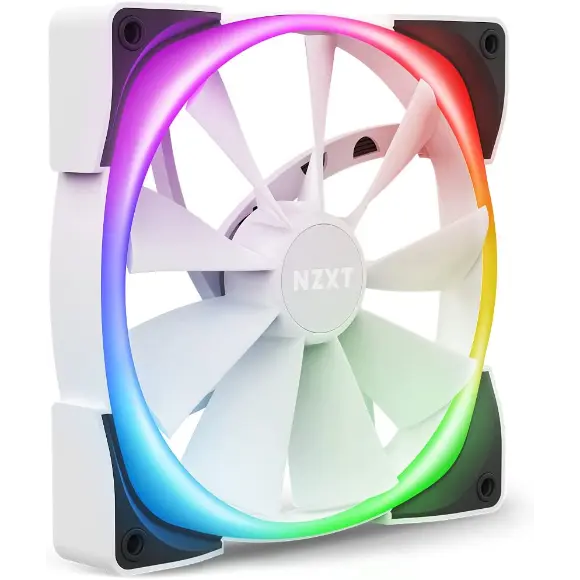 NZXT Aer RGB 2 140mm Case Fan - White - HF-28140-BW - PakByte Computers 