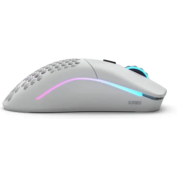 Glorious Model O- Minus Gaming Wireless Mouse -65g lightweight Honeycomb - (Matte White) - PakByte Computers 