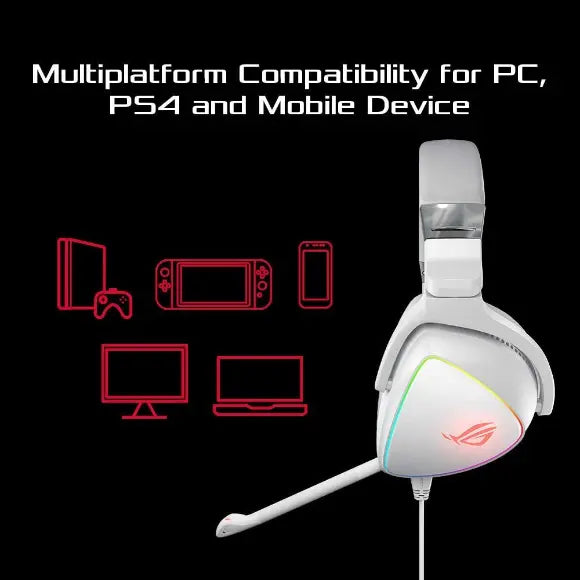 ASUS ROG Delta White Edition Gaming Headset - PakByte Computers 