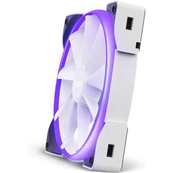 NZXT Aer RGB 2 140mm Case Fan - White - HF-28140-BW - PakByte Computers 