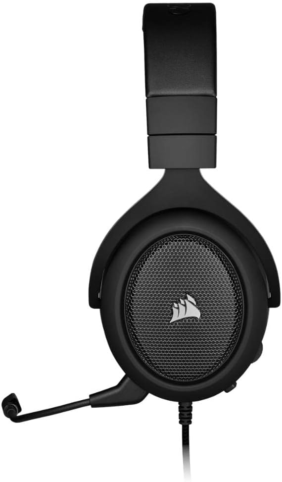 Corsair HS60 PRO - 7.1 Virtual Surround Sound Gaming Headset with USB DAC - Carbon - PakByte Computers 