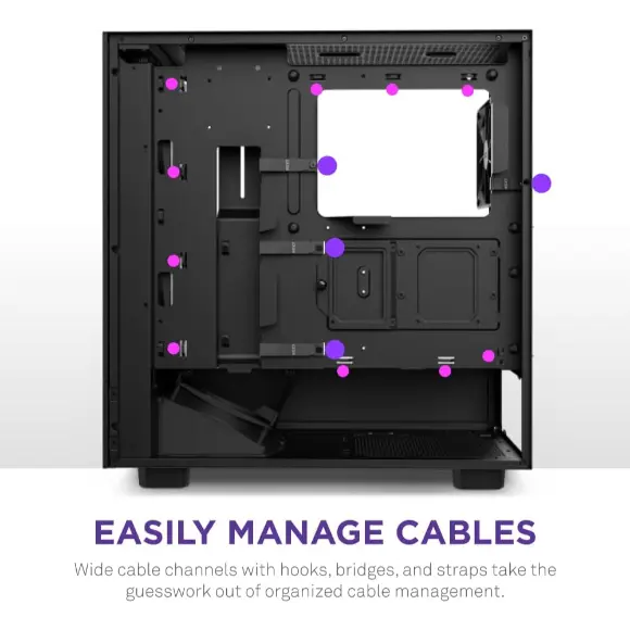 NZXT H5 Flow Compact ATX Mid-Tower PC Gaming Case – Black - PakByte Computers 