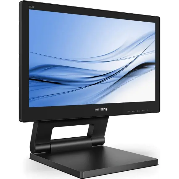 Philips 162B9T - 16 HD inch Touch Monitor, 60Hz, 4ms, TN, Speakers, Height Adjust (1366 x 768, 220 cd/m² HDMI/DVI/VGA/DP/USB 3.1) - PakByte Computers 