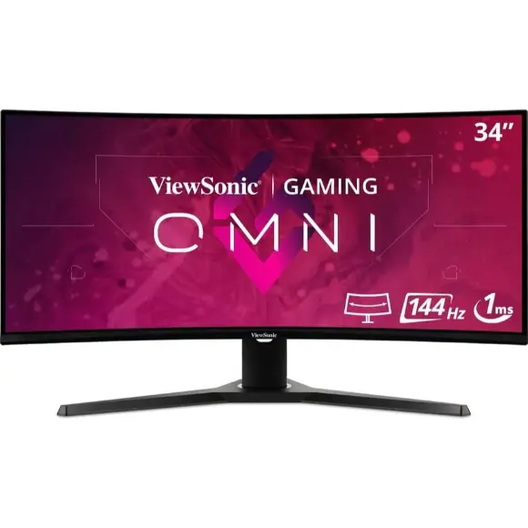 ViewSonic VX3418-2KPC 34” WQHD 144Hz Curved Gaming Monitor - PakByte Computers 