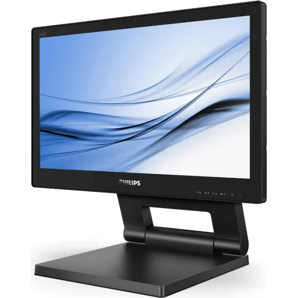 Philips 162B9T - 16 HD inch Touch Monitor, 60Hz, 4ms, TN, Speakers, Height Adjust (1366 x 768, 220 cd/m² HDMI/DVI/VGA/DP/USB 3.1) - PakByte Computers 