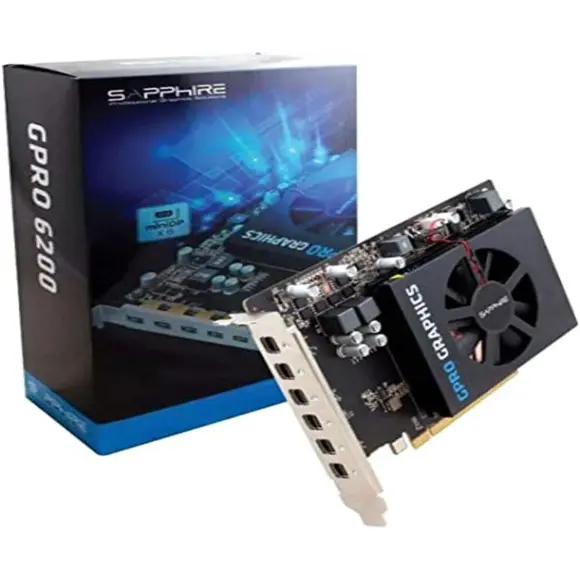 Sapphire GPRO 6200 AMD 4GB GDDR5 Graphics Card - PakByte Computers 