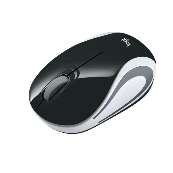 Logitech M187 Ultra Portable Wireless Mouse, 2.4 GHz with USB Receiver, 1000 DPI Optical Tracking - Black - PakByte Computers 