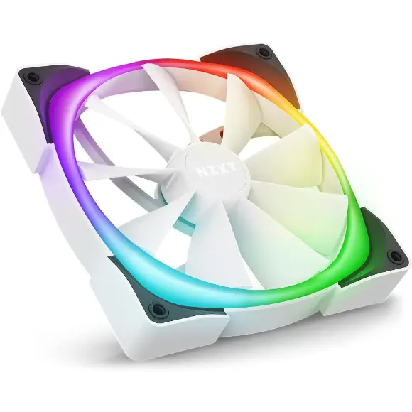 NZXT Aer RGB 2 140mm Case Fan - White - HF-28140-BW - PakByte Computers 