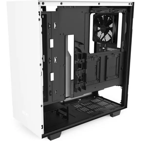 NZXT H510 Compact Mid-Tower Case with Tempered Glass - CA-H510B-W1 - Matte White - PakByte Computers 