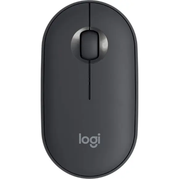 LOGITECH Pebble M350 Portable Wireless Mouse with Bluetooth - Graphite - PakByte Computers 