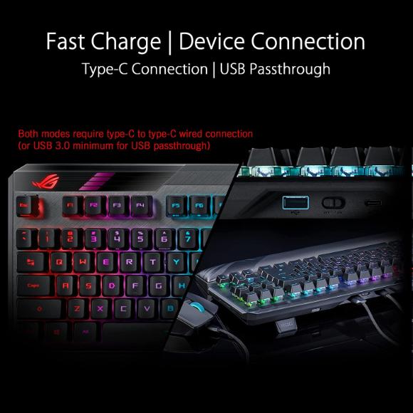 ASUS ROG Claymore II Wireless Modular Gaming Mechanical Keyboard - Black - PakByte Computers 