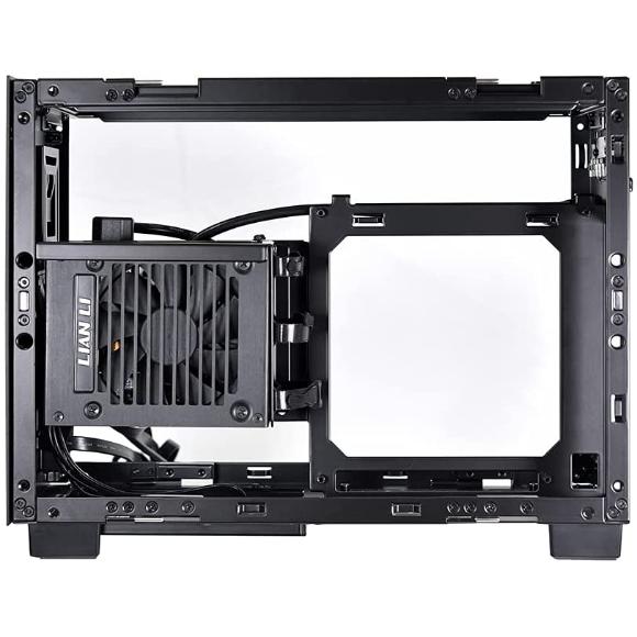 Lian Li Q58 Black Color SPCC / Aluminum / Tempered Glass Mini Tower Computer Case , PCIe 4.0 Riser Card Cable Included - Q58X4 - PakByte Computers 