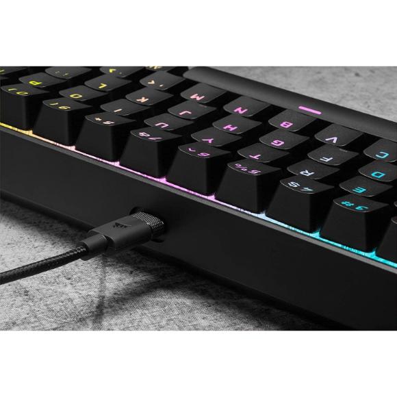 Corsair K65 RGB MINI Mechanical Gaming Keyboard Black - PakByte Computers 