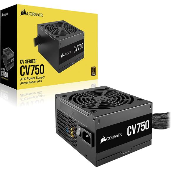 CORSAIR CV Series 750 Watt 80 Plus Bronze ATX Power Supply - PakByte Computers 