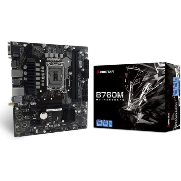 BIOSTAR B760MX2-E D4 Motherboard - PakByte Computers 