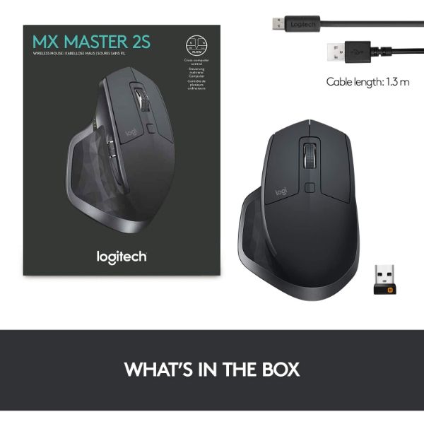 Logitech MX Master 2S Wireless Mouse - Graphite - PakByte Computers 