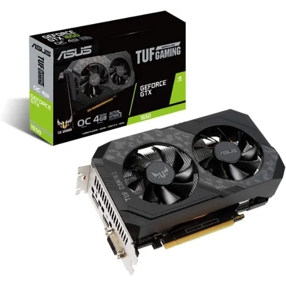 ASUS TUF Gaming GeForce GTX 1650 OC Edition 4GB GDDR6 Gaming Graphic Card (TUF-GTX1650-O4GD6-P-GAMING ) - PakByte Computers 