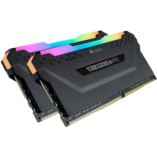 Corsair Vengeance RGB Pro 16GB (2x8GB) DDR4 3600 (PC4-28800) C18 Desktop Memory – Black - PakByte Computers 