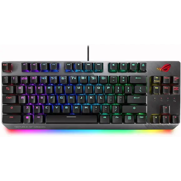 Asus ROG Strix Scope TKL Deluxe Wired Mechanical RGB Gaming Keyboard (X801 STRIX SCOPE TKL D/RD/US) - PakByte Computers 