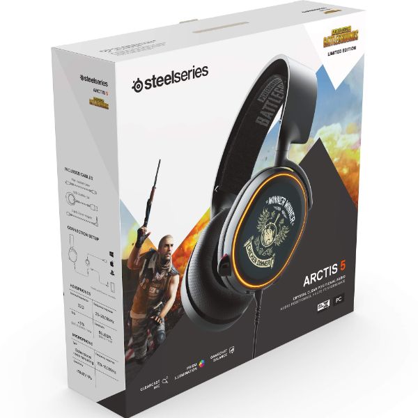 SteelSeries Arctis 5 PUBG Edition Gaming Headset - PakByte Computers 