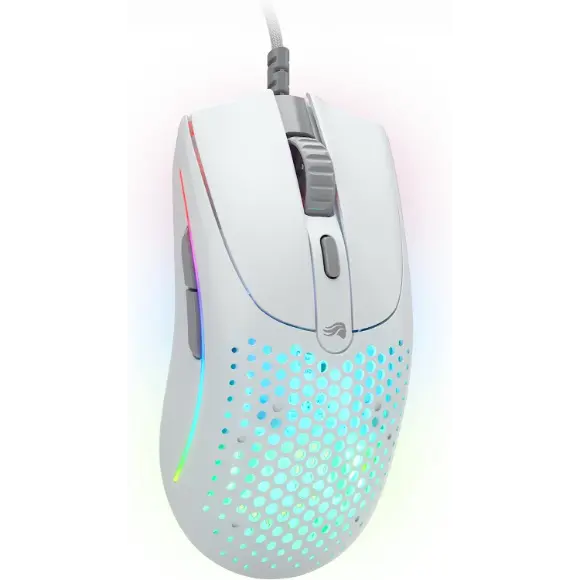 Glorious Model O2 Wired Gaming Mouse - Matte White - PakByte Computers 