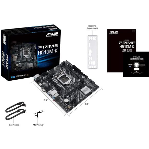 ASUS PRIME H510M K LGA 1200 Micro ATX Motherboard 90MB17N0 M0EAY0 - PakByte Computers 