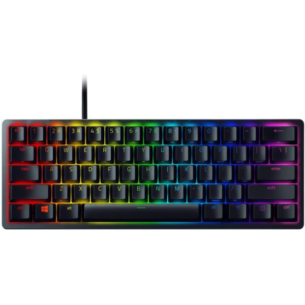 Razer Huntsman Mini 60% Gaming Keyboard - Clicky Optical Switches - PBT Keycaps - Classic Black - PakByte Computers 