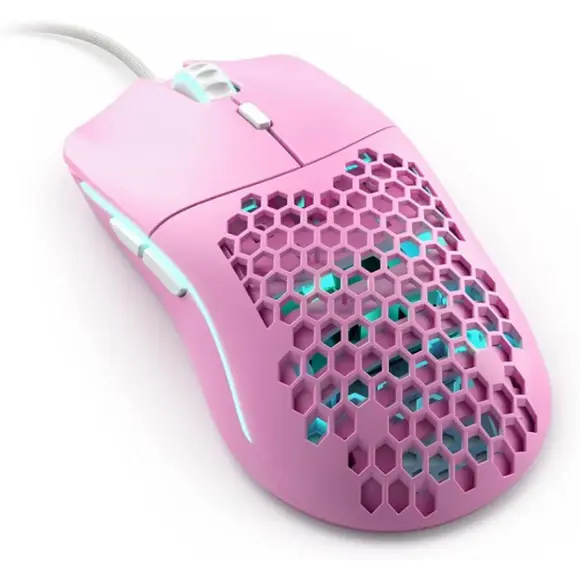 Glorious Model O-Minus Wired Gaming Mouse - Matte Pink - PakByte Computers 