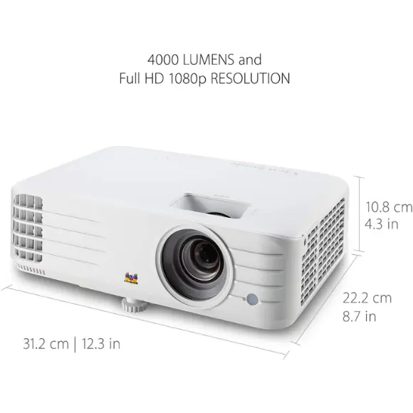 ViewSonic PG706HD 4000 Lumens 1080p Projector with RJ45 Lan Control Vertical Key stoning HDMI USB for Home and Office - PakByte Computers 