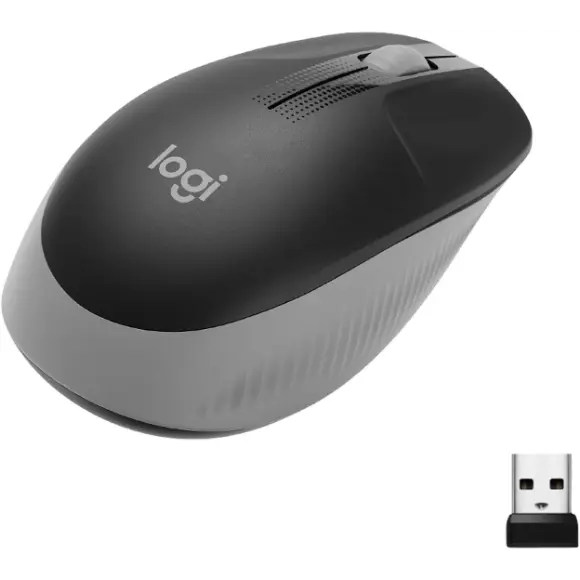 LOGITECH M191 Full-size wireless mouse - MID GREY - PakByte Computers 