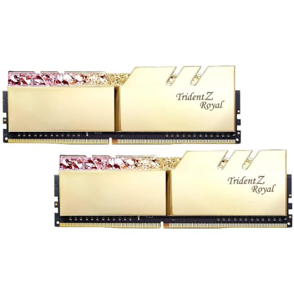 G-SKILL 16GB (2 x 8GB) TridentZ Royal Series DDR4 PC4-28800 3600MHz Desktop Memory Model F4-3600C16D-16GTRG - PakByte Computers 