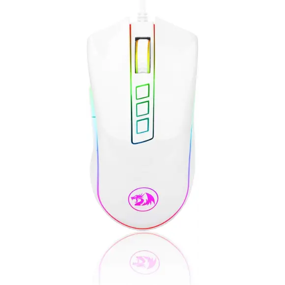 REDRAGON M711 COBRA GAMING MOUSE - WHITE - PakByte Computers 